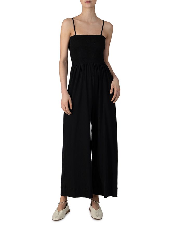 ATM Anthony Thomas Melillo Cotton Smocked Jumpsuit | Bloomingdale's