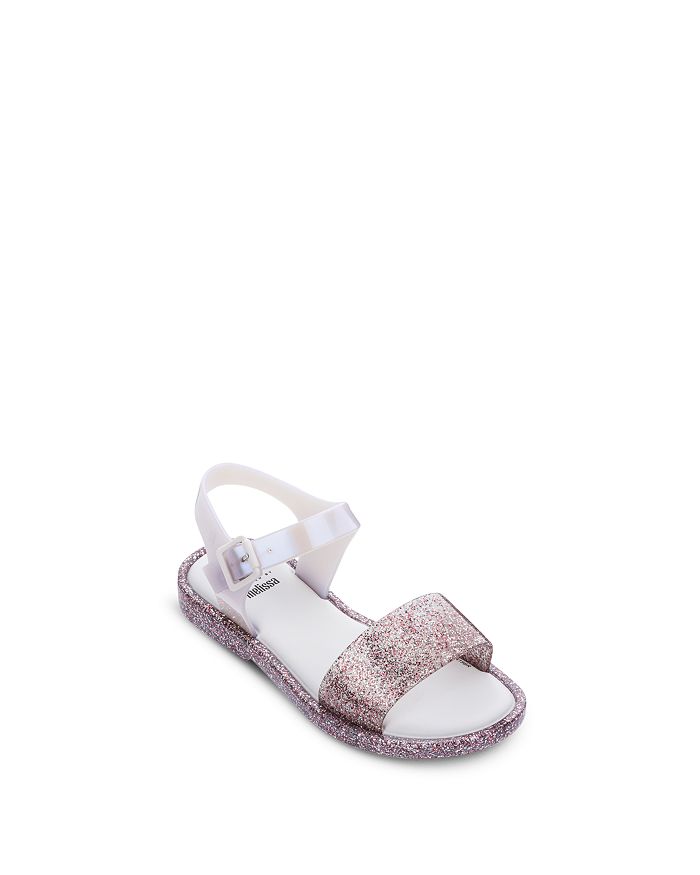 Mini Melissa Girls' Mar Sandals - Toddler, Little Kid, Big Kid In Purple Glitter