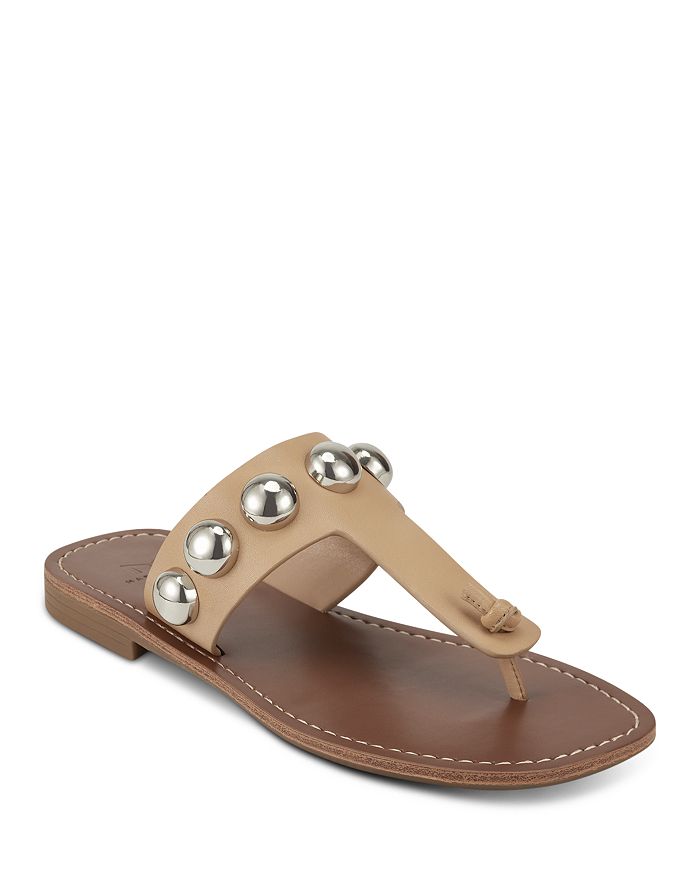 Marc Fisher Ltd. Women s Festas Studded Thong Sandals In Light