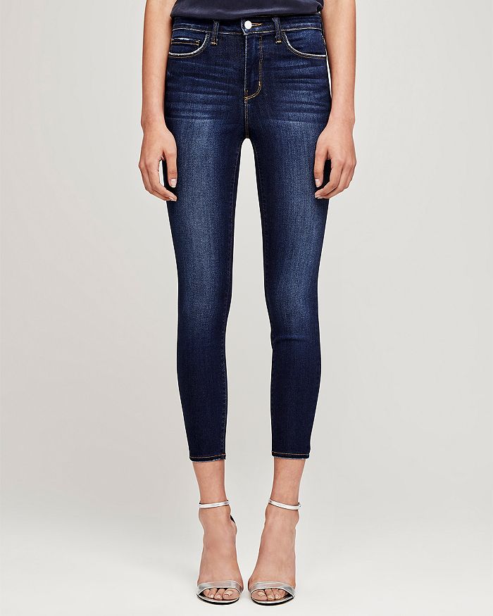 L Agence L'agence Margot High-rise Skinny Jeans In Baltic