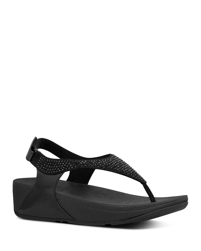 FITFLOP FITFLOP WOMEN'S SKYLAR CRYSTAL THONG SANDALS,AH3