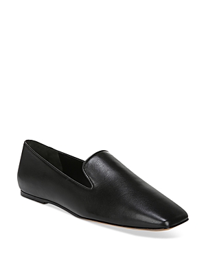 Vince Women's Clark Square-toe Loafers In Black Leather