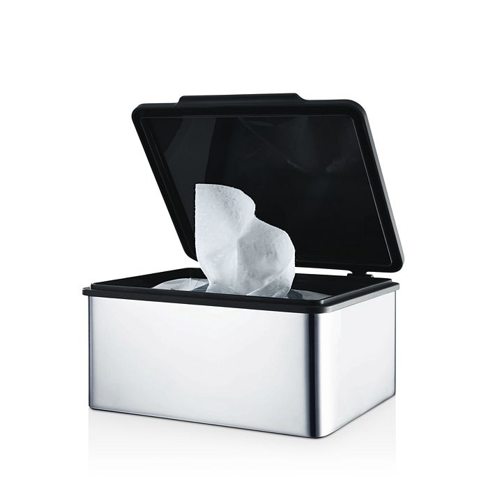 Blomus Menoto Tissue Box In Silver