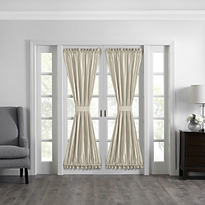 Elrene Home Fashions Colette French Door Window Panel, 54 X 72 In Ivory