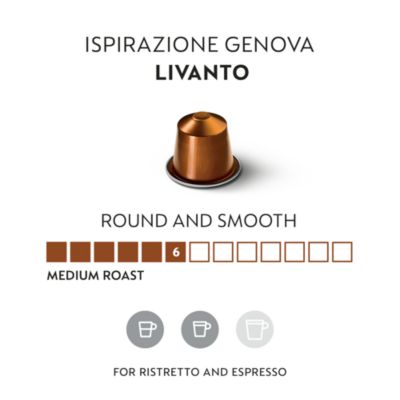 OriginalLine Ispirazione Genova Livanto Medium Roast Espresso Coffee Capsules, 50 Count