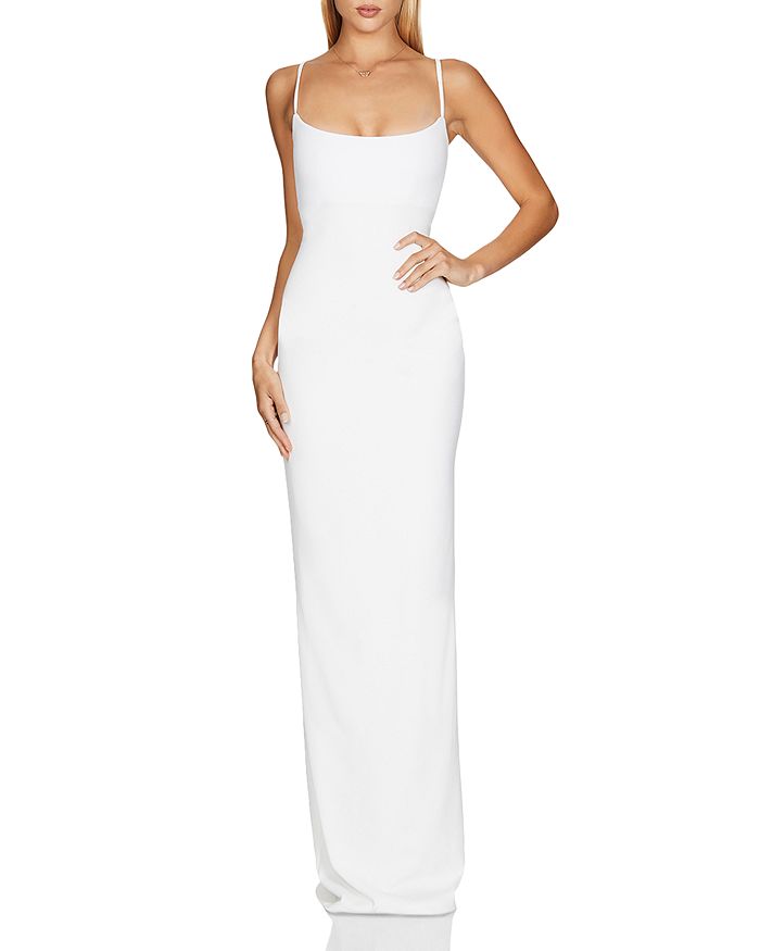 Nookie Bailey Column Gown In Ivory