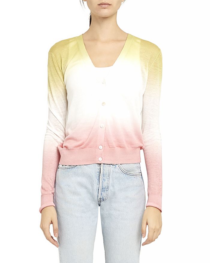 THEORY DUAL OMBRE CARDIGAN,K0413703