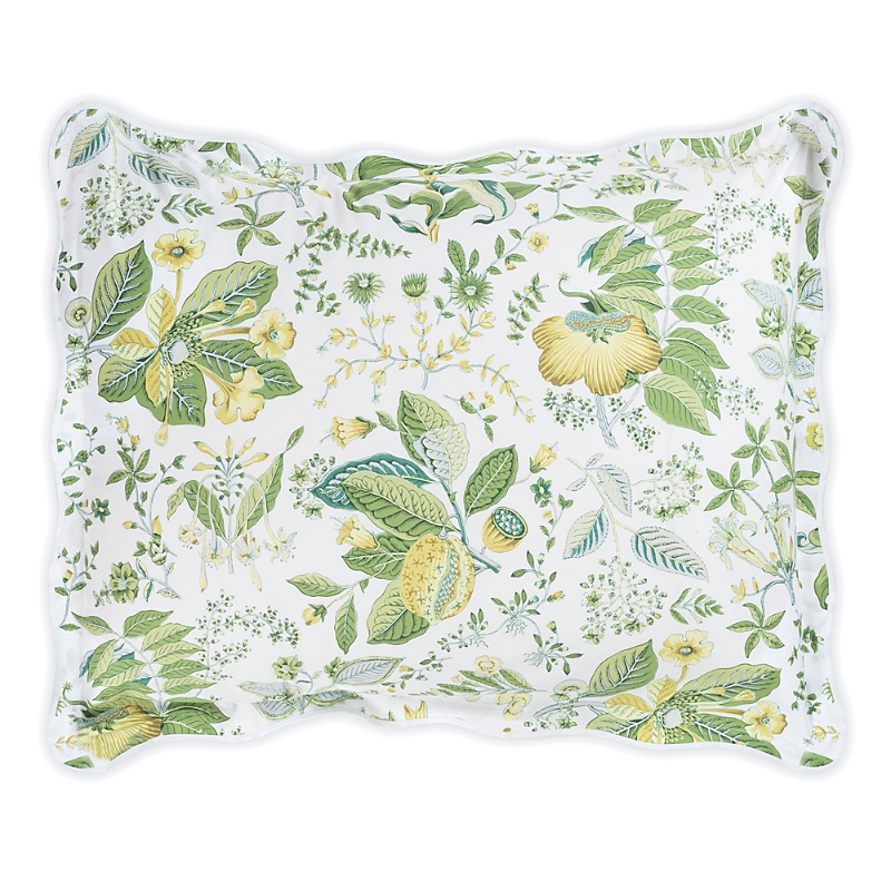 Matouk Schumacher Pomegranate Quilted King Sham In Citrus