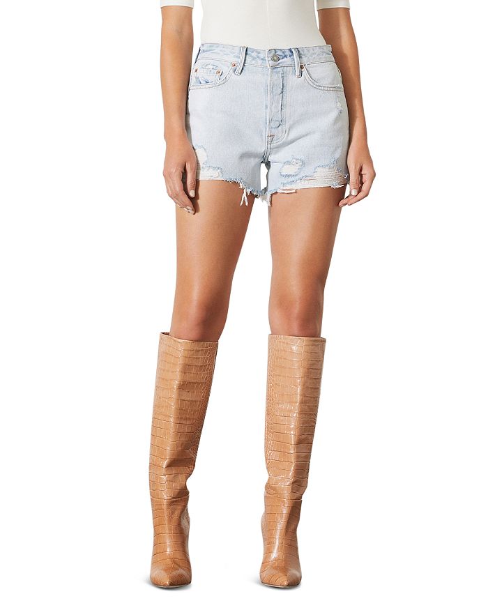 Grlfrnd helena denim shorts top