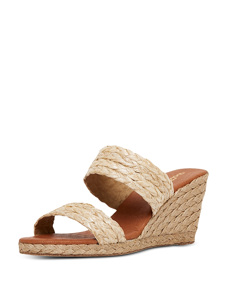 Andre Assous André Assous Nolita Wedge Slide Sandal In Beige