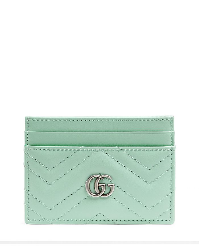 Gucci GG Marmont Matelassé Leather Card Case | Bloomingdale's