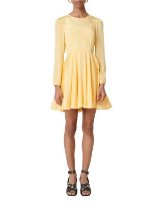 pale yellow cocktail dress