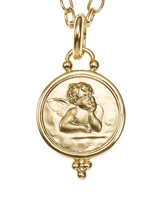 Temple St. Clair - 18k Gold 14mm Angel Pendant