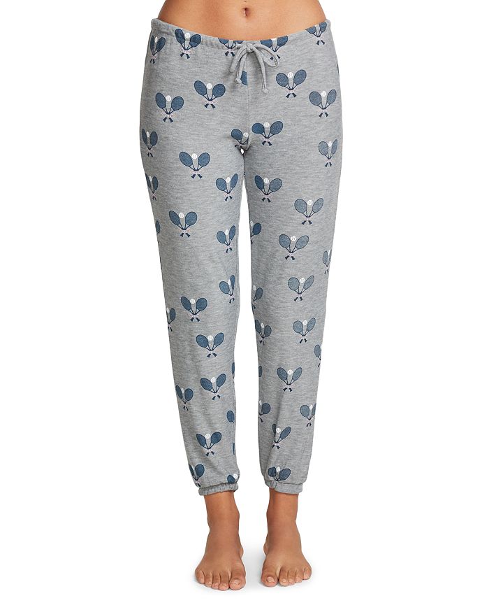 Chaser Printed Jogger Pants In Heather Gray