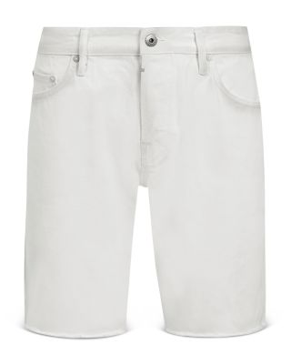 slim fit white shorts