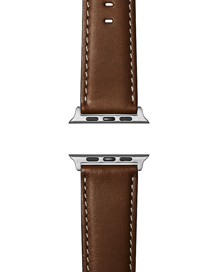 SHINOLA ANILINE LEATHER STRAP FOR APPLE WATCH, 24MM,S1120149283