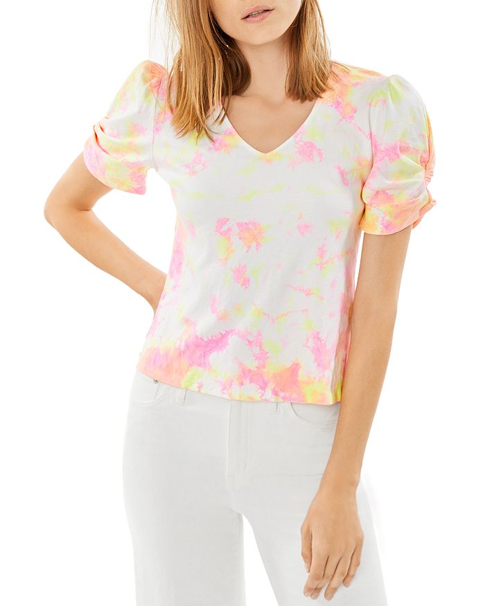 Generation Love April Tie Dyed Top In Neon