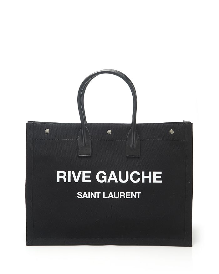 Saint Laurent Rive Gauche Canvas Tote | Bloomingdale's