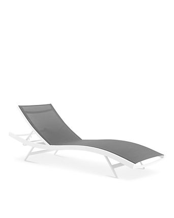 Glimpse Outdoor Patio Mesh Chaise Lounge Chair