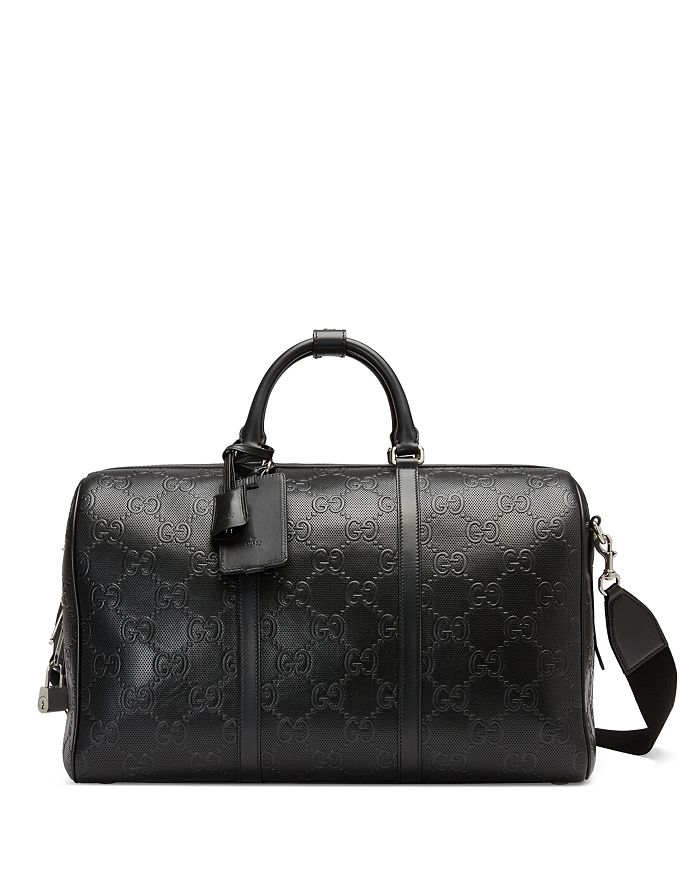 Gucci GG Embossed Leather Duffel Bag | Bloomingdale's