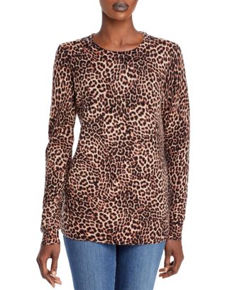 C by Bloomingdale's Leopard Print Cashmere Sweater - 100% Exclusive ...