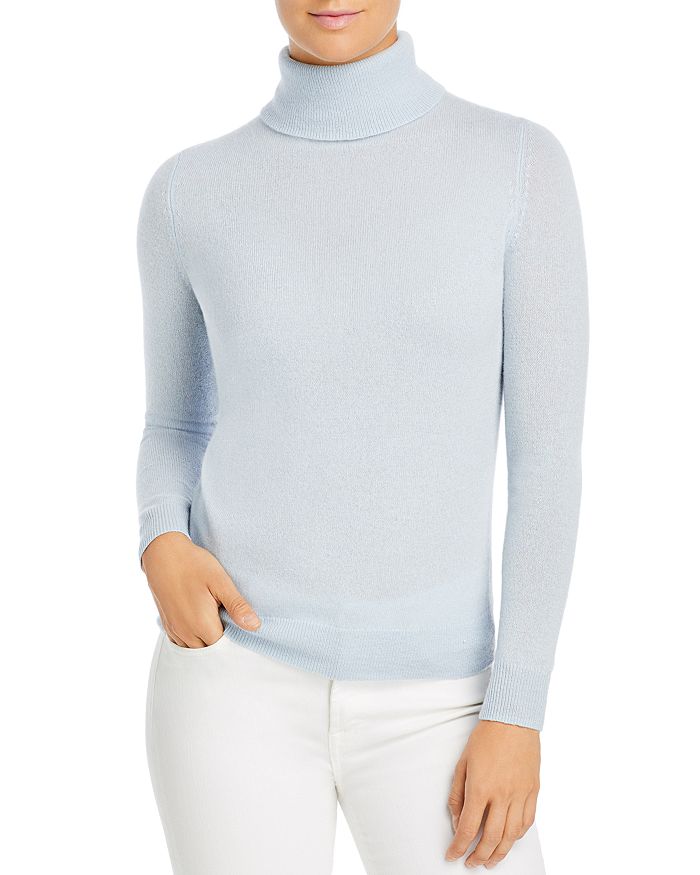 C By Bloomingdale's Cashmere Turtleneck Sweater - 100% Exclusive In Baby Blue