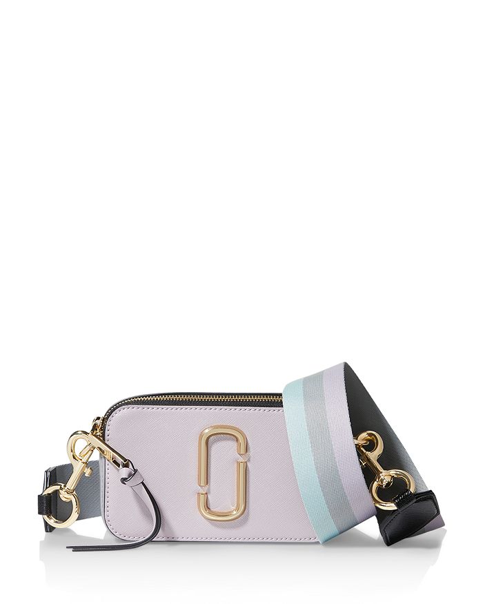 The Marc Jacobs Snapshot Leather Camera Bag In Purple