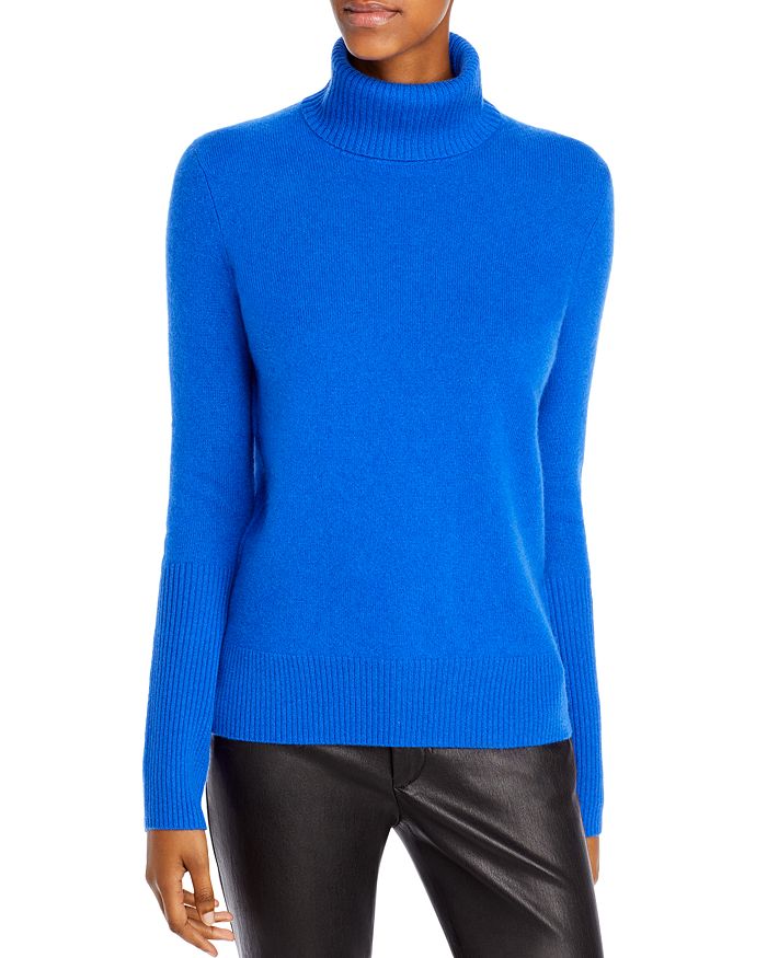 Aqua Cashmere Cashmere Turtleneck Sweater - 100% Exclusive In Royal Blue