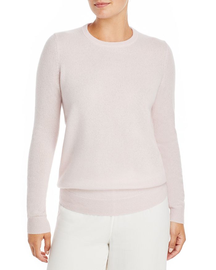 C By Bloomingdale's Crewneck Cashmere Sweater - 100% Exclusive In Petal Pink