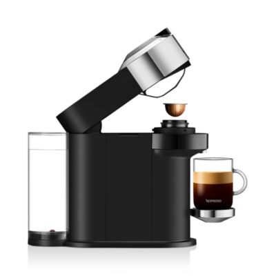 Vertuo Next Deluxe by De'Longhi with Aeroccino Milk Frother, Pure Chrome