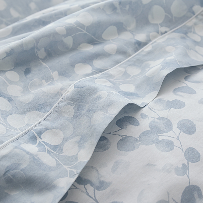 Anne De Solene Rosee Flat Sheet, King In Bleu