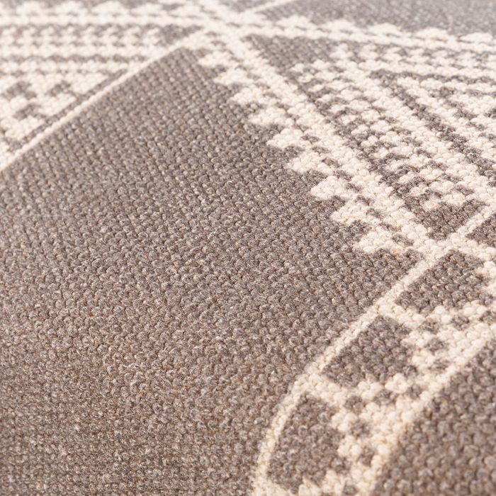 Shop Surya Asmara Upholstered Bench In Medium Gray/beige
