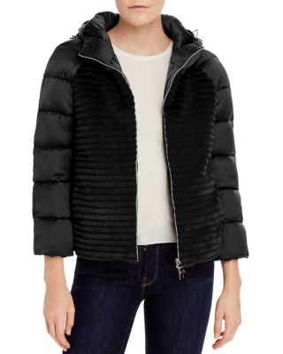 herno faux fur puffer jacket