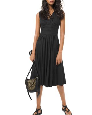 michael michael kors embroidered lace tiered dress