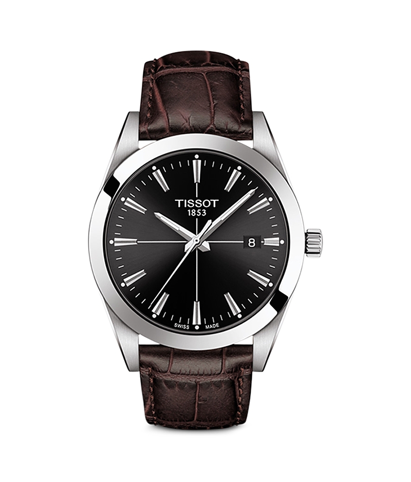 Tissot Gentleman Watch, 40mm In Black/brown