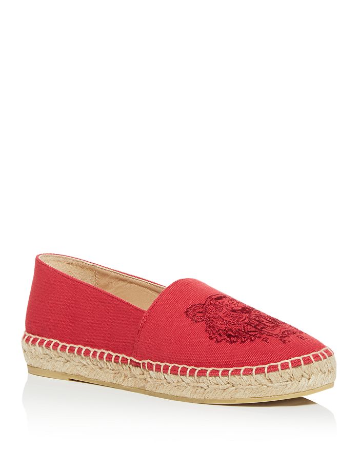 Kenzo Women's Tiger Embroidered Espadrille Flats | Bloomingdale's