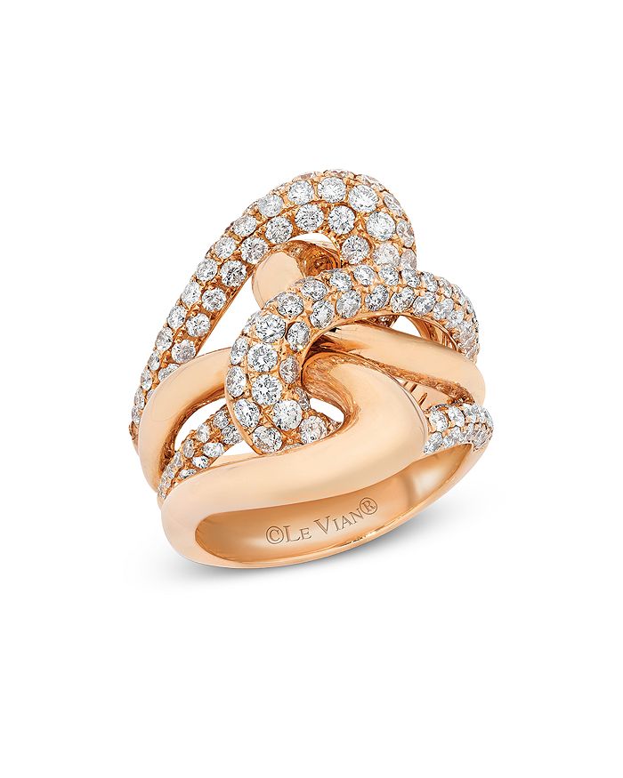 Bloomingdale's Diamond Knot Statement Ring In 14k Rose Gold, 2.35 Ct. T.w. - 100% Exclusive
