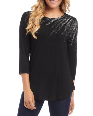 Karen Kane - Metallic Print Top