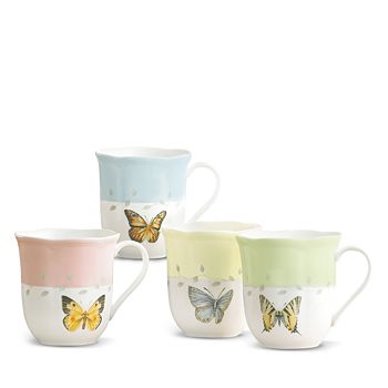 Lenox - Butterfly Meadow 4-Piece Dessert Mug Set