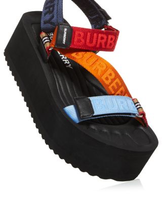【Burberry】 Thick Platform Sandals Burberry Women's Patterson Platform Sandals | Bloomingdale's