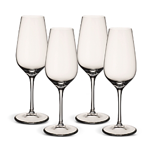 Villeroy & Boch Entree Flute Champagne Glasses, Set of 4