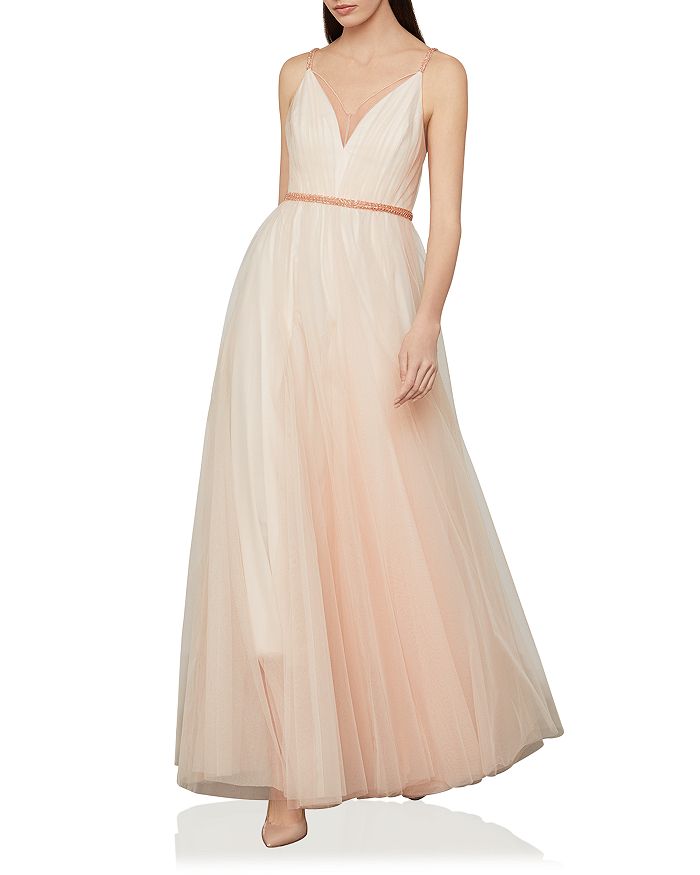 BCBGMAXAZRIA Tulle A Line Gown | Bloomingdale's