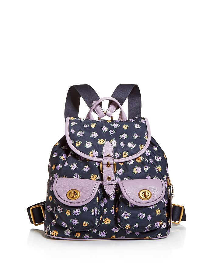 Coach outlet floral backpack