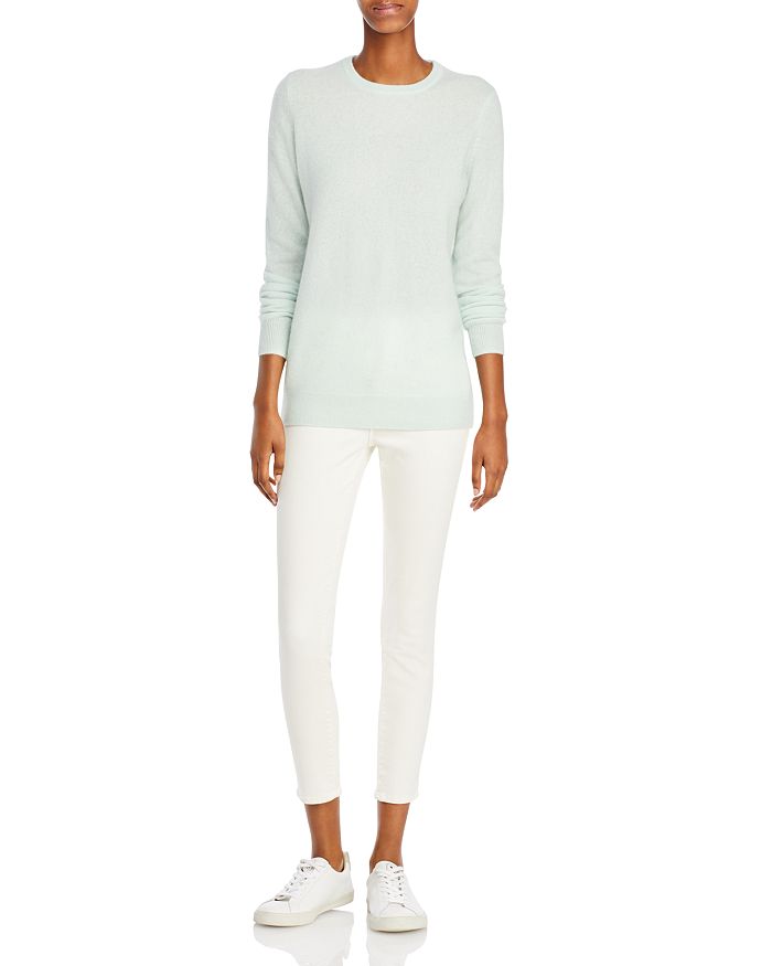 C By Bloomingdale's Crewneck Cashmere Sweater - Exclusive In Seafoam