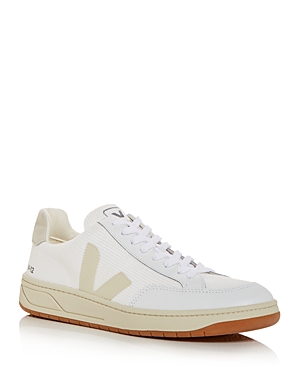 Veja Men's V-12 Low Top Sneakers In Natural/white