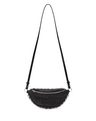 alexanderWang ブラック ビックベルト ボディバッグ ATTICA FANNY PACK IN LEATHER in BLACK | alexanderwang®