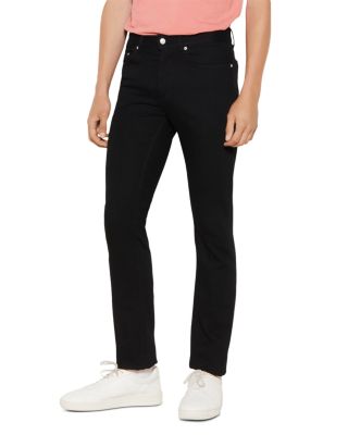Slim Fit Jeans in Dark Black