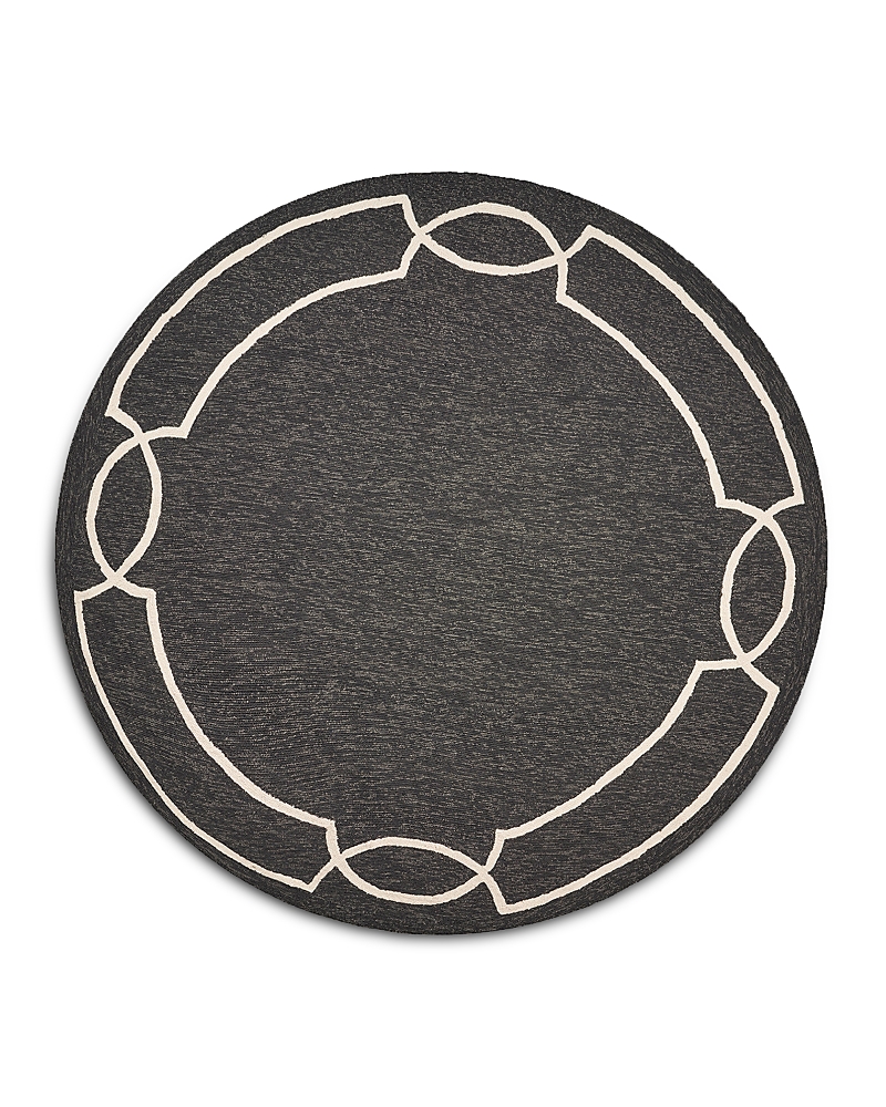 Kas Libby Langdon Hamptons Madison Round Area Rug, 7' X 7' In Gray