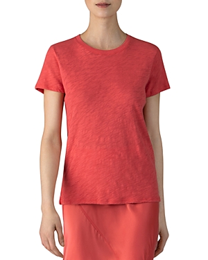 Atm Anthony Thomas Melillo Schoolboy Cotton Crewneck T-shirt In Rose