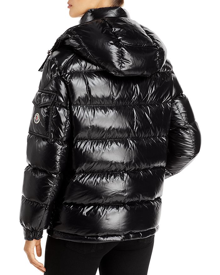 Shop Moncler Maire Hooded Down Coat In Black